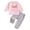 Pink, variant on Wonitaaizi Toddler Girl Fall Clothes Outfit Long Sleeve Sweatshirt Pants Set Fall Winter Outfit (2-3 Years,White)