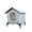 Gray Heightening Bracket, variant on Yiran Outdoor Warm Waterproof Stray Cat Nest, Large, Black with Increased Bracket