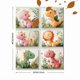 thumbnail image 3 of Qisvanset 12x16 Inch Pink Girl Dinosaur Canvas Wall Art, Cartoon Dino Theme Kids Room Wall Decor, 3 of 5