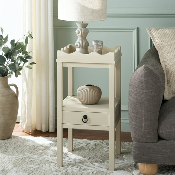 Safavieh Darlyn Traditional Wood End Table, Sand