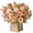 A004- d, variant on Artificial Flower Bouquet with 7 Stems and 10 Blooms, 13.4 Inches, Blush Pink, for Home and Wedding Table Centerpiece, Floral Decoration
