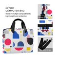 thumbnail image 4 of FORMRS 16" Laptop Bag Carrying Sleeve Case with Handle Travel Shoulder Briefcase, Blue Retro Shapes, 4 of 8