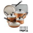 thumbnail image 2 of Juego de utensilios de cocina Farberware DiamondMax antiadherente de 15 piezas de cobre, 2 of 9