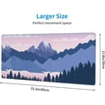 thumbnail image 3 of Large Gaming Mouse Pad, Computer Mat for Desk Design with Forest and Mountains, Big Extended Deskpad Loptop Pads, Tree XL Long Mousepad Laptop Makeup Pads for Home Office, 31.5 * 11.8 Inch, 3 of 7