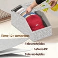 thumbnail image 4 of Organizador de Gorras, Capacidad para hasta 24 gorras, Guardar gorras, Organizador de gorras de béisbol, Caja para guardar sombreros, Ahorrador de Espacio para Armario (2), 4 of 4