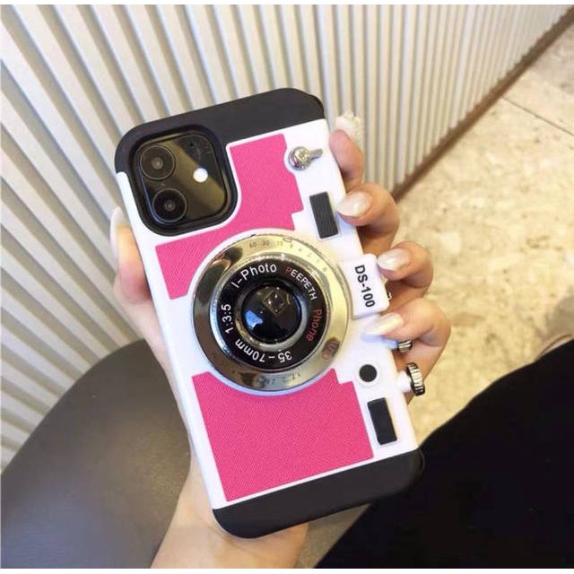 Emily In Paris-Funda de cuero Retro para cámara 3D, accesorio para IPhone 11, 13, 14 Pro Max, 12 Mini, XS, XR, X, 7, 8 Plus, SE 2020, IPone 13Pro Fivean unisex