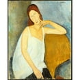 thumbnail image 2 of Amedeo Modigliani 20x24 Gold Ornate Framed and Double Matted Museum Art Print Titled - Jeanne Hebuenne (1919), 2 of 4