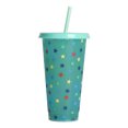 thumbnail image 2 of Visland Color Changing Tumbler Cups with Lids Straws - Reusable Bulk Tumblers with Straws for Cold Drink - Plastic Cup Travel Tumbler for Adults & Kids, 2 of 4