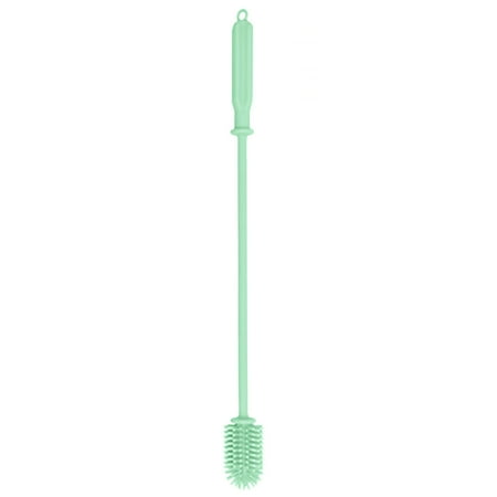 

FaLX Milk Bottle Brush Multi-purpose Long Handle 360 Degree Rotating Soft Dense Bristles Hanging Hole Design Cleaning Silicone Narrow Neck Containers Bottle Washing Brush for Home