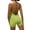 Green Yoga Romper, variant on Strappy Workout Romper for Women Backless One Piece Jumpsuit Tummy Control Activewear for Gym and Yoga Black L