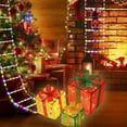 thumbnail image 7 of Christmas Lighted Boxes with Remote Control, Set of 3 LED Up Decor Outdoor, Up Christmas Boxes Present Decorations Outdoor Yard, 7 of 7