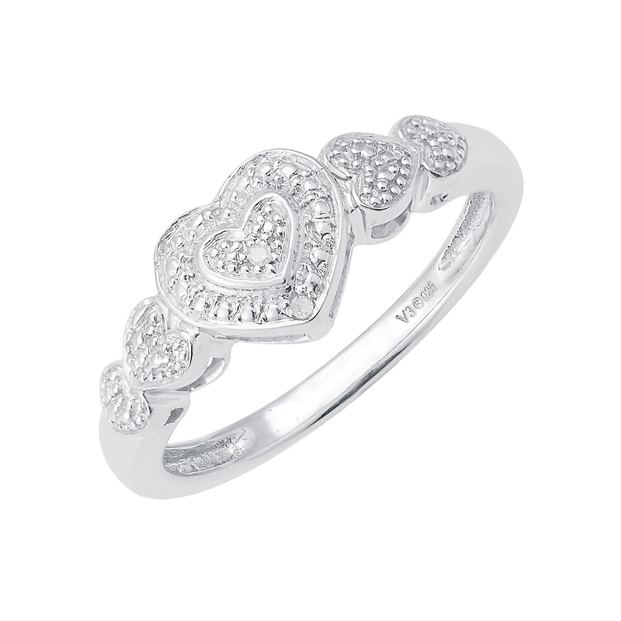Korean Version Of The Simple Hollow Heart-Shaped 925 Sterling Silver Couple  Rings - Couple Rings