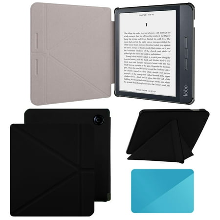 Case Compatible with 7 Inch Kobo Libra H2O Ereader(Model: N873, 2019 Release), Includes a Screen Protector - 7" Premium PU Leather Cover with Auto Sleep/Wake, Only Ereader Case