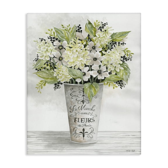 Stupell Industries Farmhouse French Floral Greenery Bouquet Canvas Art, 16 x 20, by Cindy Jacobs