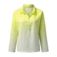 thumbnail image 4 of Camisas abotonadas de manga larga con cuello en V fruncido para mujer Tops delgados versátiles Pompotops FGAJ13711, 4 of 5