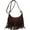 Coffee, variant on Women Tassel Faux Suede Leather Fashion Purse Crossbody Bags Hobo Bag Boho Evening Handbag