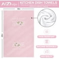 thumbnail image 2 of Pink Pumpkin Kitchen Dish Towel 18 x 26 inch Sweet Home Fall Dishcloth Autumn Pumpkin Eucalyptus Leaves Hand Drying Tea Towel for Thanksgiving Home Kitchen Cooking Cleaning, 2Pcs, 2 of 6