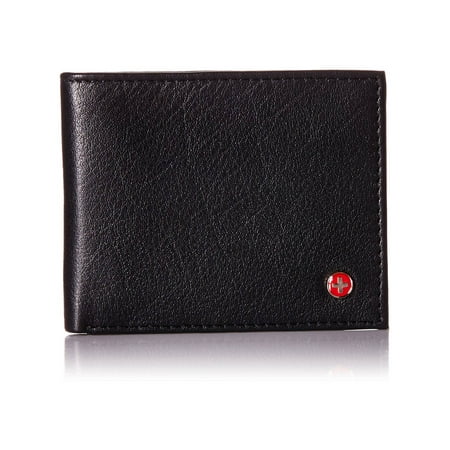 Alpine Swiss RFID Blocking Mens Leather Bifold Wallet Removable ID Card Passcase