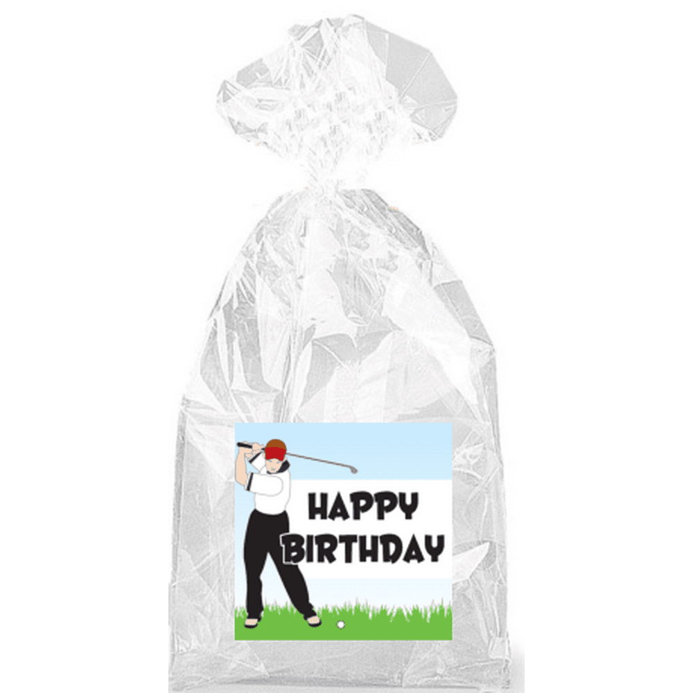 Golf Party Favor Bags with Ties 12pack