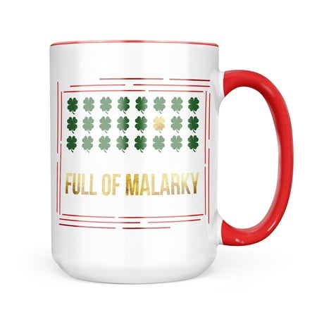 

Christmas Cookie Tin Full Of Malarky St. Patrick s Day Gold Shamrock Mug gift for Coffee Tea lovers