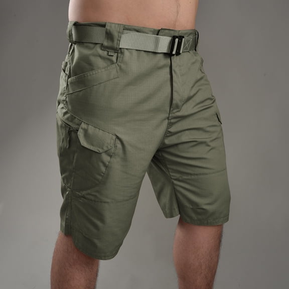 Mens Tactical Stretch Outdoor Cargo Shorts Wear Resistant Rip Stop Work Hiking Fishing Shorts