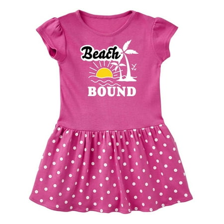 

Inktastic Beach Bound with Sun and Palm Trees Gift Baby Girl Dress