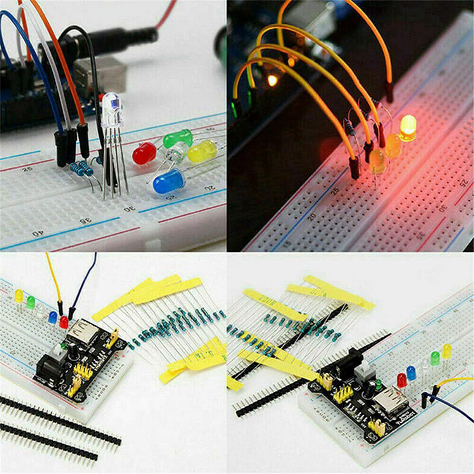 3636PCS DIY Electronics Components Kit Assortment Resistors LED Triode Capacitors Diodes PCB Potentiometer Resistanc
