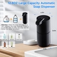 thumbnail image 5 of ALLJOY Automatic Liquid Soap Dispenser 12.8oz/380ML Electric Wall Mount Touchless Soap Dispenser for Kitchen Bathroom USB Rechargeable Hand & Dish Soap Dispenser, 5 of 9
