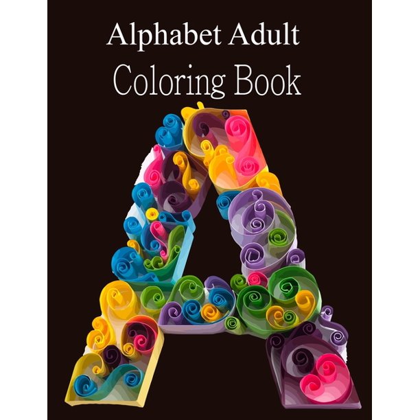 alphabet adult coloring pages