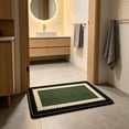 thumbnail image 4 of Alfombra de baño absorbente antideslizante con patrón decorativo, lavable a máquina, de 60x40 cm para baño, dormitorio, entrada., 4 of 6