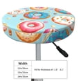 thumbnail image 4 of Kll Colorful Donut Round Bar Chair Cushion Cover 12 Inch,Bar Stool Protector With Elastic, Soft Washable, 4 of 7