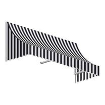 Awntech NT22-US-5KW 5.38 ft. Nantucket Window & Entry Awning, Black & White - 31 x 24 in.