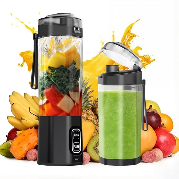 Petyoung 24 oz Portable Blender,6000mAh 360W Dual-Mode Juicer with USB Rechargeable for Shakes & Smoothies,BPA Free