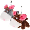 thumbnail image 1 of ColoMX Adorno de burro de peluche, colgante de burro de peluche, llavero de felpa, mochila, burro colgante, 2 uds., 1 of 7
