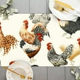 thumbnail image 2 of SUNOLIFE Rustic Farmhouse Rooster Table Runner Farm Chicken Table Runner for Kitchen Dining Decoration 13 x 72 Inch, 2 of 4