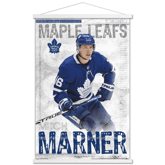 NHL Toronto Maple Leafs - Mitch Marner 19 Wall Poster with Magnetic Frame, 22.375" x 34"