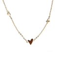 thumbnail image 5 of Pulsera de tres pequeños corazones chapada en oro y plata de ley S925 para mujer, estilo frío, joyería elegante y sencilla, 5 of 5