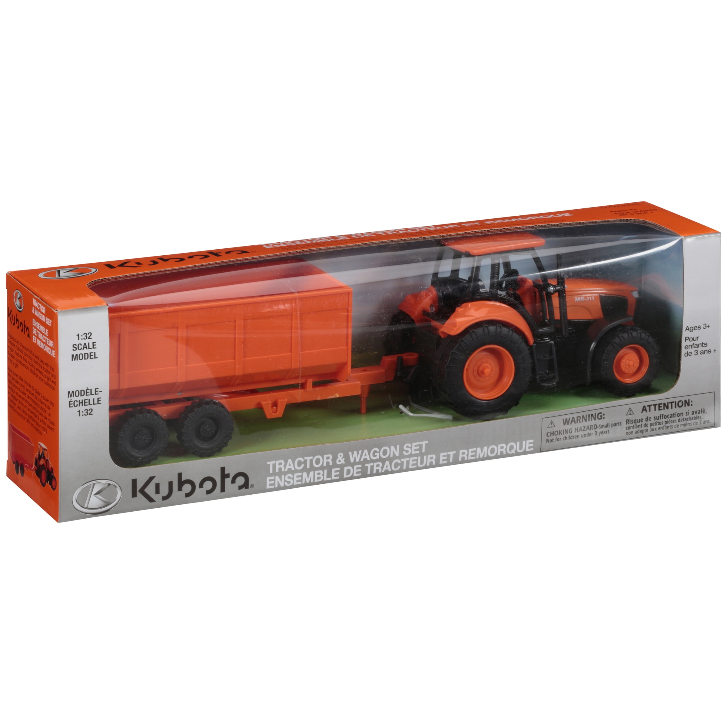 1 32 Scale Kubota Ms-111 Toy Tractor & Wagon Set Die Cast & Plastic Ages 3 for sale online 