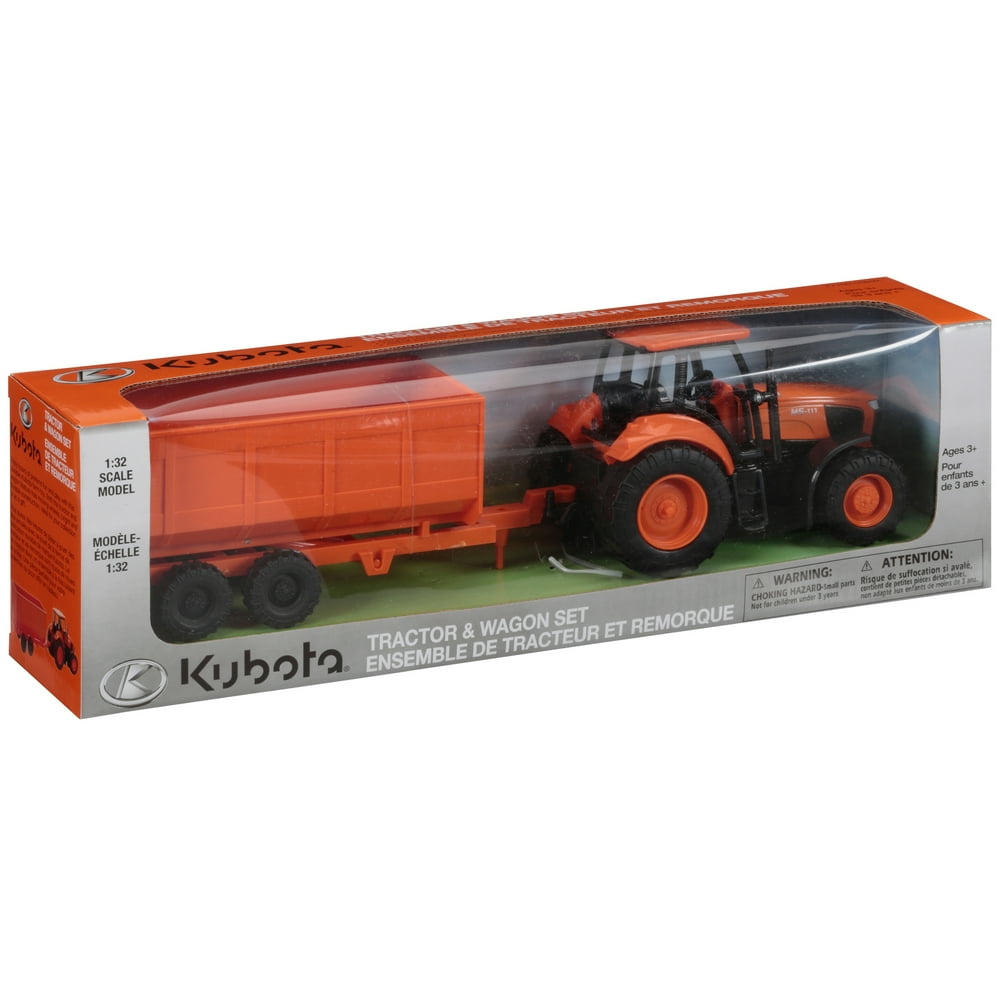 Kubota® Toy Tractor & Wagon Set 2 pc Box
