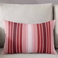 thumbnail image 3 of Red Vertical Striped Throw Pillow Cover 16 x 24 Inch Decorative Pillow Cover Farmhouse Minimalist Abstract Lines Lumbar Pillowcase Seasonal Rectangle Cushion Case for Couch Sofa Bed Living Room, 3 of 7