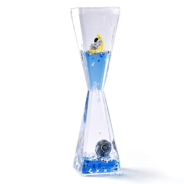 Timer Floating Motion Bubbles Sand Watch with Elegant Liquid Design, Living Room Flip-Over For Kids Rooms, Decor