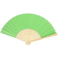 thumbnail image 1 of Chinese Style Blank Folding Hand Held Bamboo Paper Pocket Fan DIY Craft Gift, 1 of 8