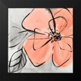 thumbnail image 2 of Loreth, Lanie 12x12 Black Modern Framed Museum Art Print Titled - Cafe Rose I, 2 of 5