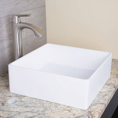 - VIGO Dianthus Matte Stone Vessel Sink