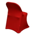 thumbnail image 2 of Your Chair Covers - Spandex Folding Chair Cover Red for Wedding, Party, Birthday, Patio, etc., 2 of 5