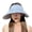 A, variant on Unisex Pleated Wide Brims Empty Top Hat Outdoor Hat Adjust Head Size Quick Drying Hat for Friend Families