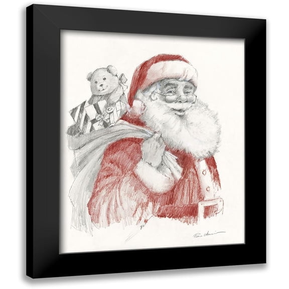 Manning, Ruane 12x14 Black Modern Framed Museum Art Print Titled - Ready for Christmas
