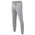 thumbnail image 4 of Prolriy Mens Pants Sweatpants for Men, Mens Hip Hop Pants Casual Solid Color Lace-Up Track Cuff Workout Pants with Pocket Mens Sweatpants Men's Pants Grey XXXL, 4 of 5