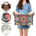 thumbnail image 5 of Yayeee Foldable Storage Basket for Shelves with Handles Waterproof Cloth Bins, Colorful Floral Pattern, 5 of 7
