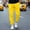 01 Yellow, variant on YueHuiYing Men's Casual Fashion Corduroy Solid-color Pocket Drawstring Elastic Waist Jogger Pants
